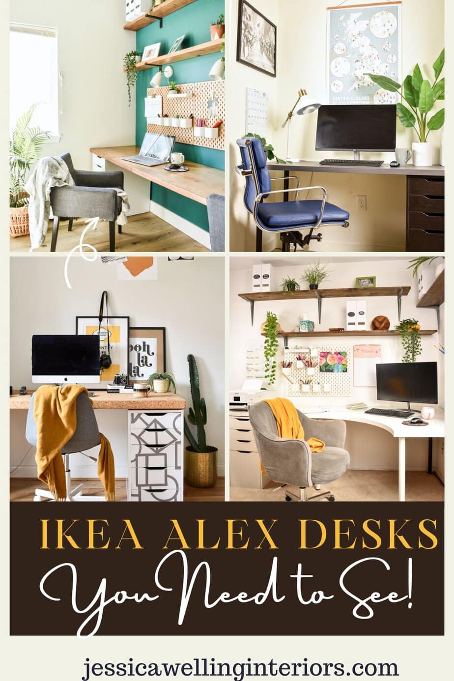 8 Ikea Alex Desks You Need to See! - Jessica Welling Interiors