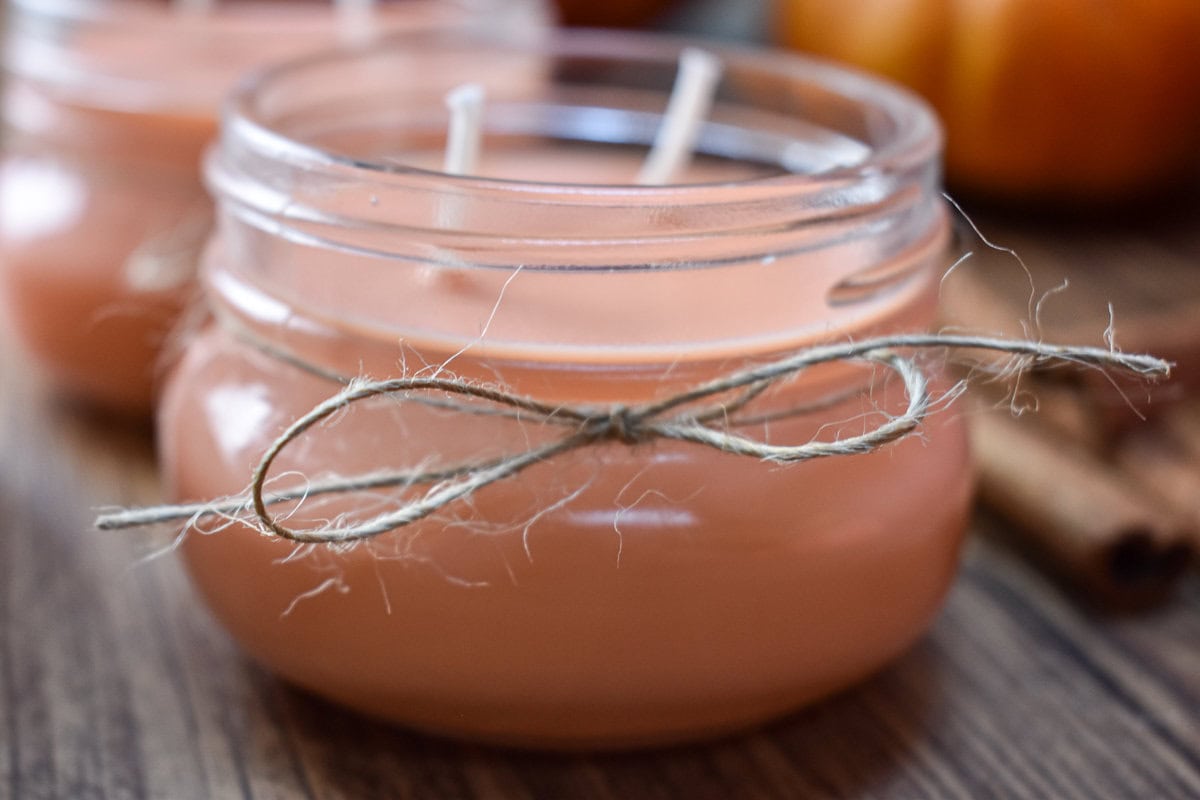 Easy Fall Mason Jar Candles