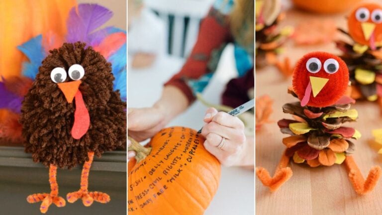 25+ Fun and Easy Thanksgiving Crafts for Kids to Make This Fall